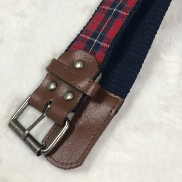 Kitestrings Red Plaid Dress Belt size Medium - Picture 6 of 10